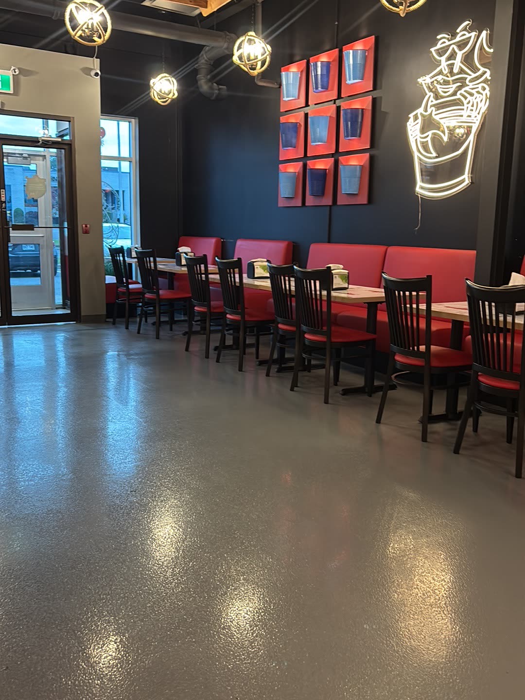 Entrée du restaurant Seau de Crabe Trois-Rivières
